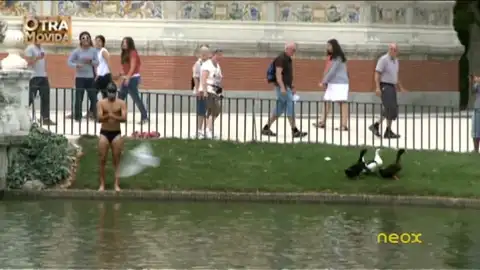 Raúl en el lago del retiro Raúl en el lago del retiro