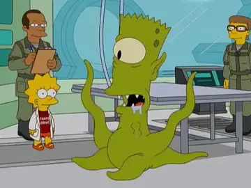 Bart extraterrestre en el especial de Halloween Bart extraterrestre en el especial de Halloween