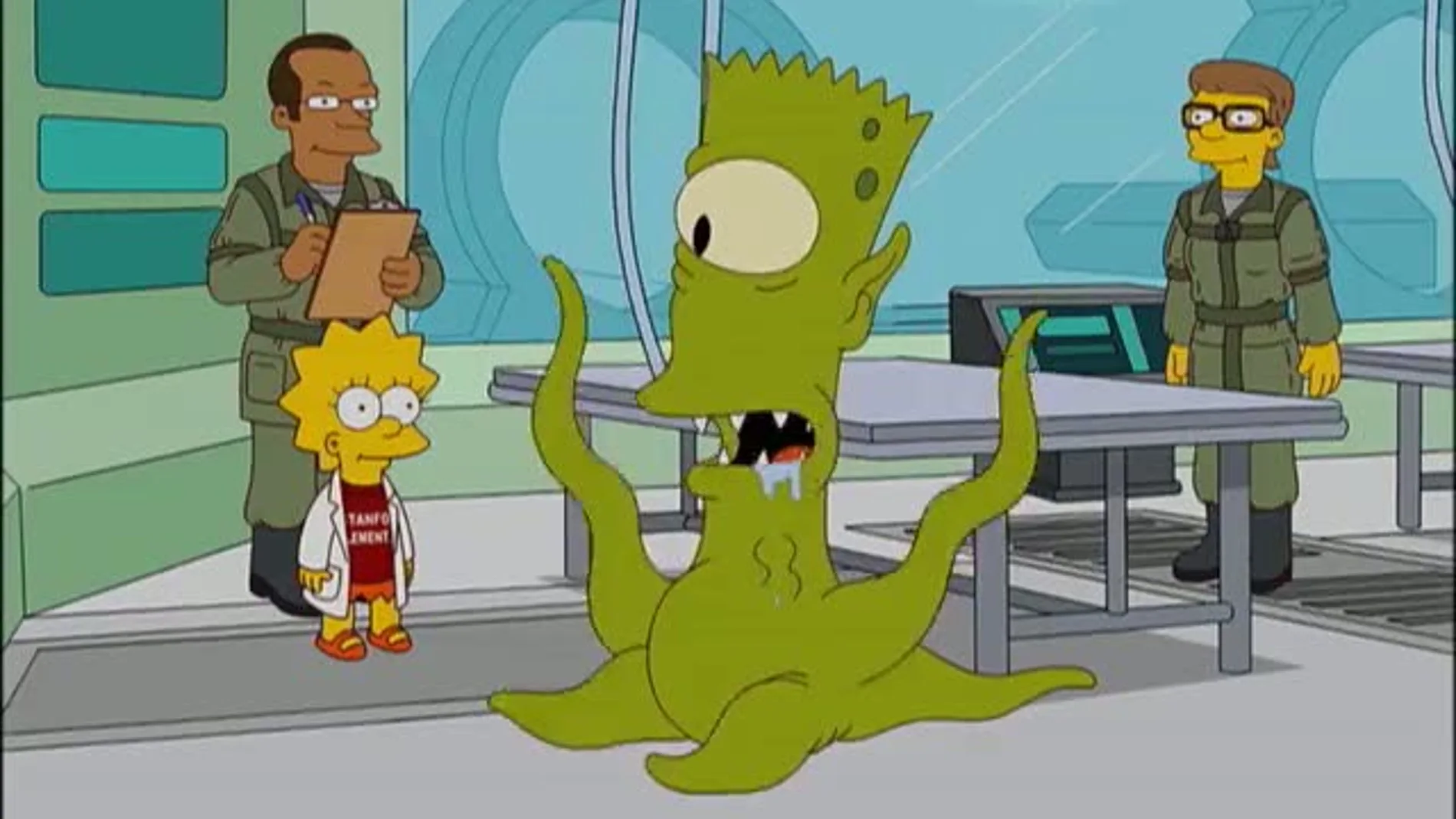 Bart extraterrestre en el especial de Halloween