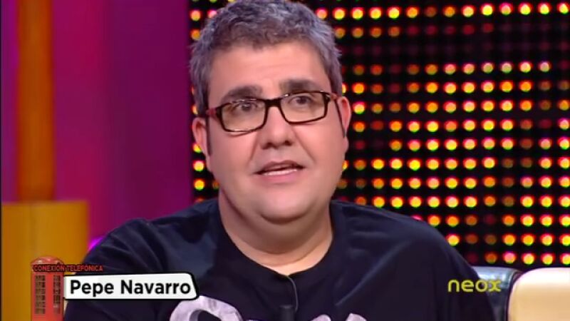 Pepe Navarro al teléfono, en el último prograna de Otra Movida
