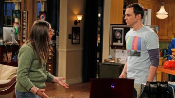 Amy discute con Sheldon