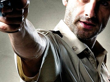 Rick Grimes empuña su arma en The Walking Dead