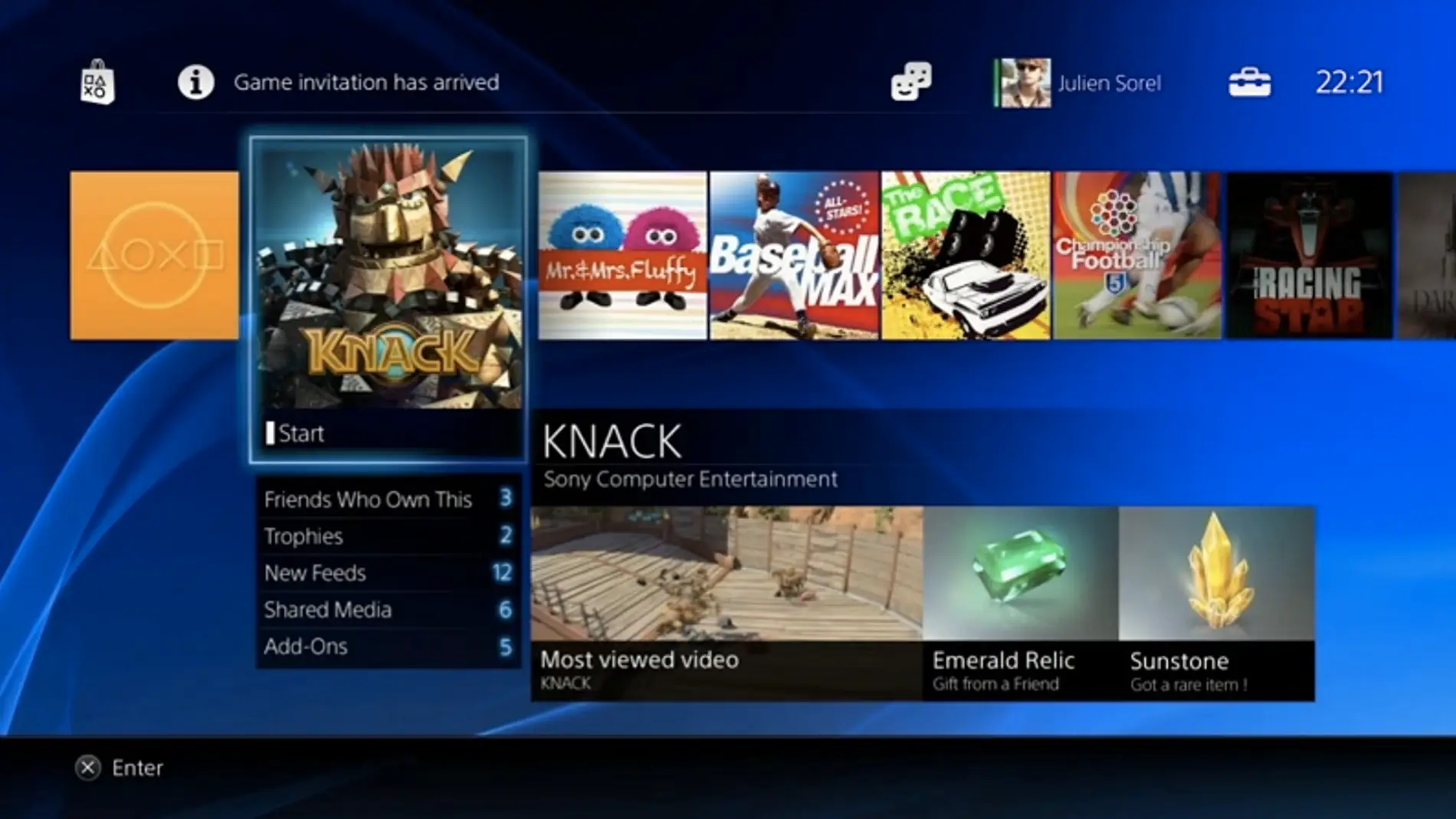 Apps en PS4