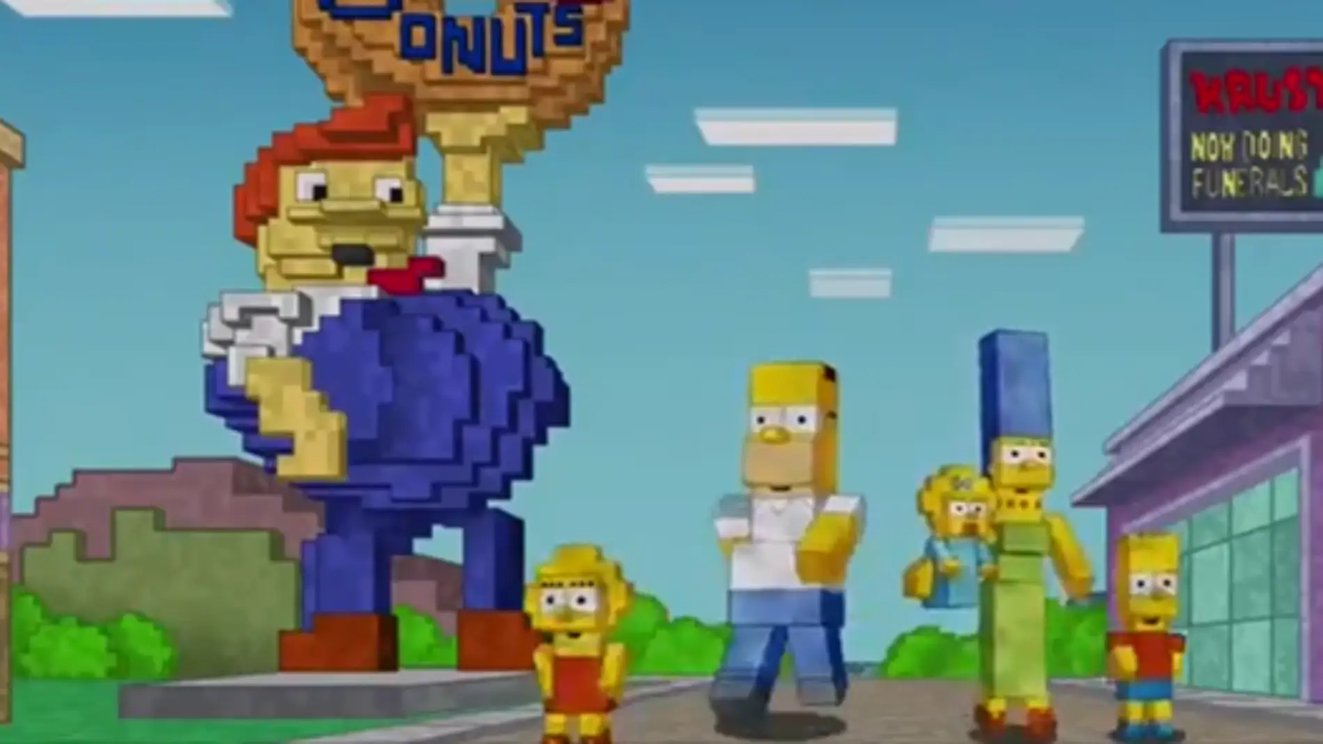 Minecraft en Los Simpsons