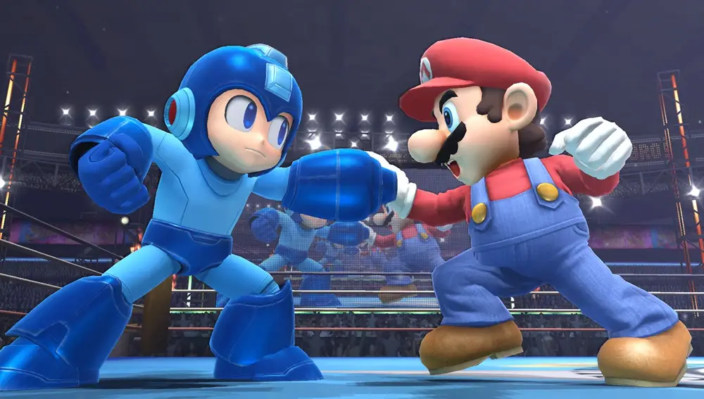 Megaman y Mario, en combate
