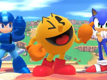 Megaman, Sonic y Pacman en Smash Bros. Megaman, Sonic y Pacman en Smash Bros.