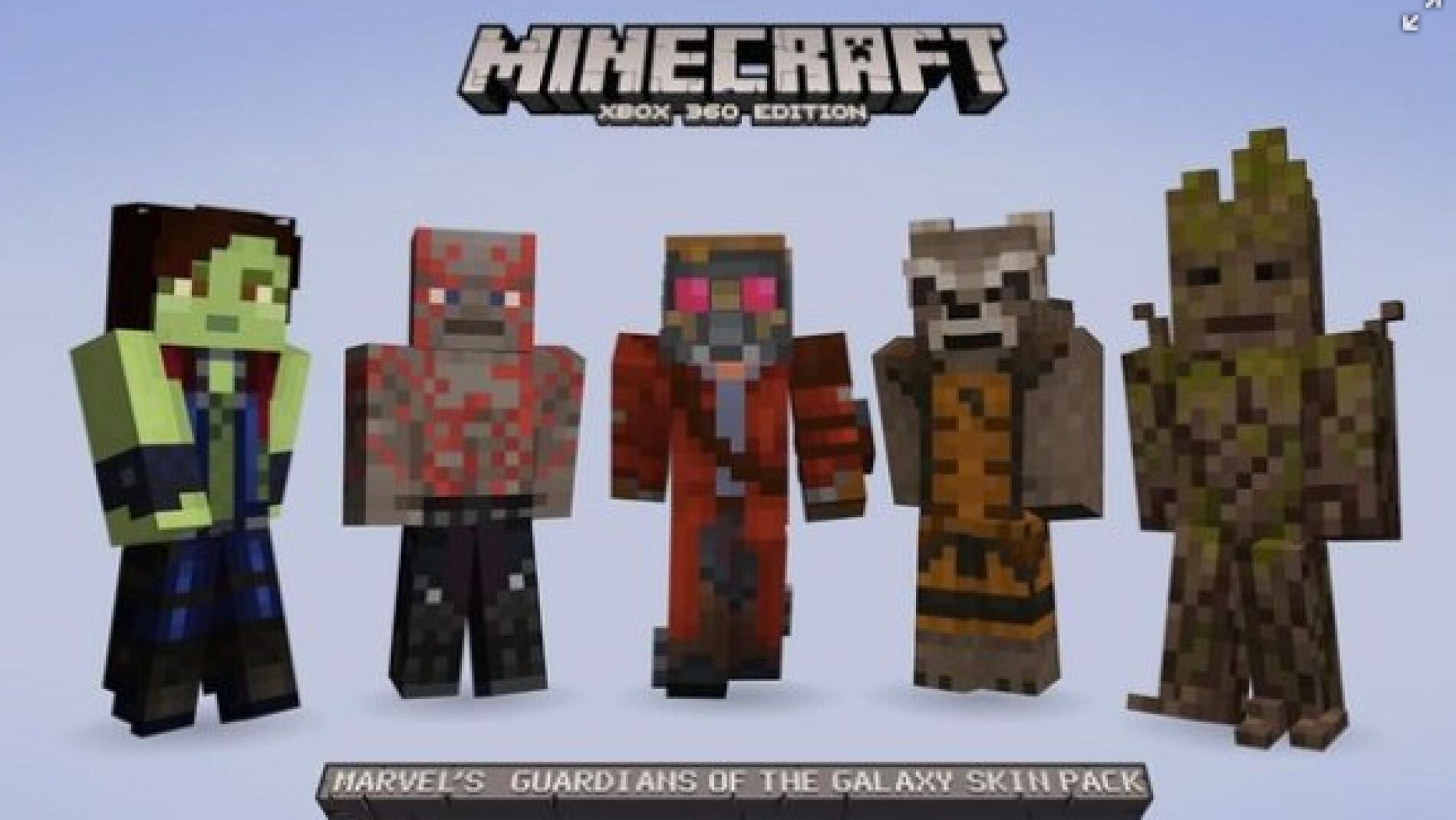 Los guardianes de la Galaxia en Minecraft
