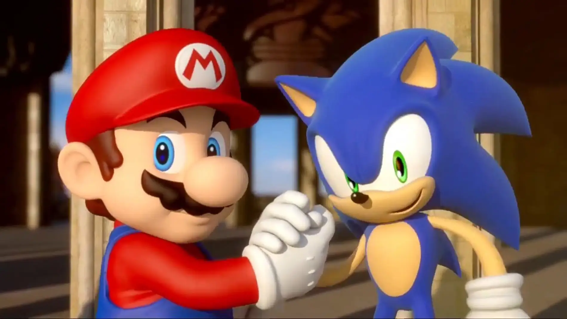 Mario y Sonic se dan la mano