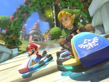 Link en Mario Kart 8