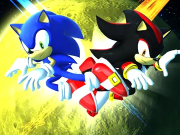 Sonic y Shadow, en Sonic Adventure 2 Sonic y Shadow, en Sonic Adventure 2