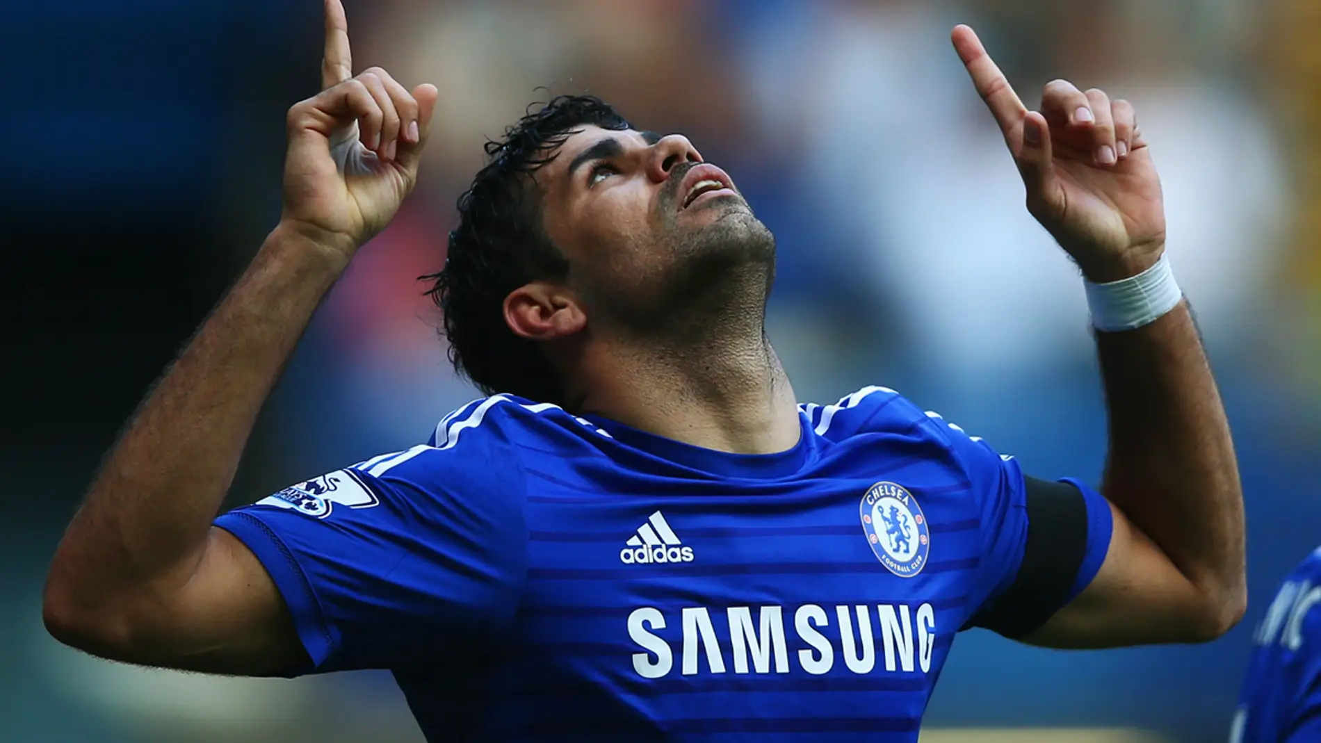 Diego Costa celebra un gol con el Chelsea
