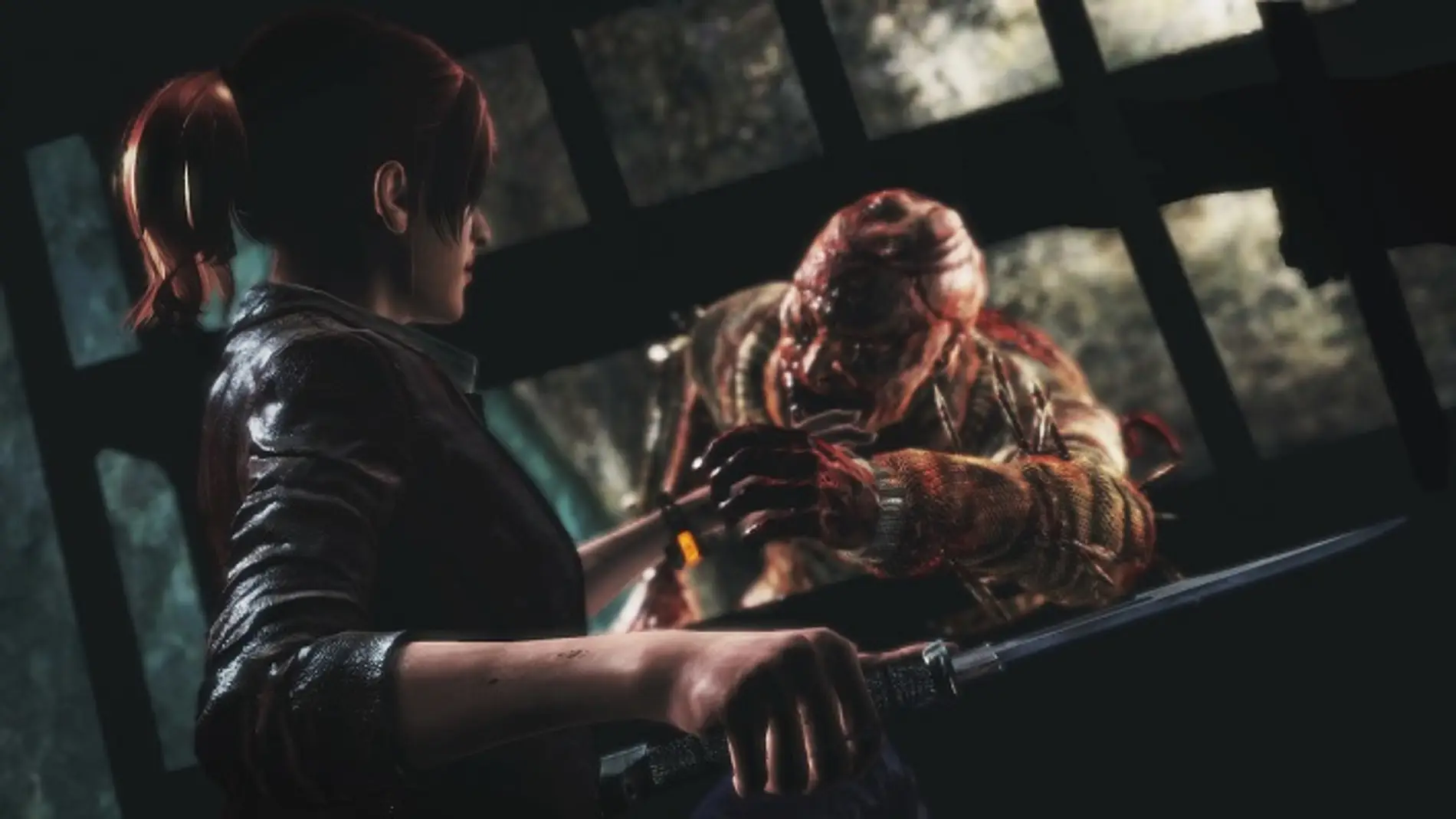 Claire Redfield, ante un monstruo