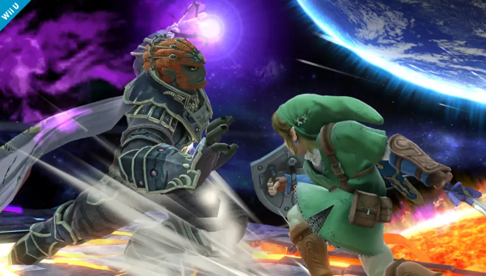 Ganondorf contra Link en Wii U
