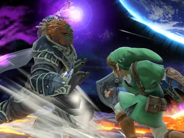 Ganondorf contra Link en Wii U Ganondorf contra Link en Wii U