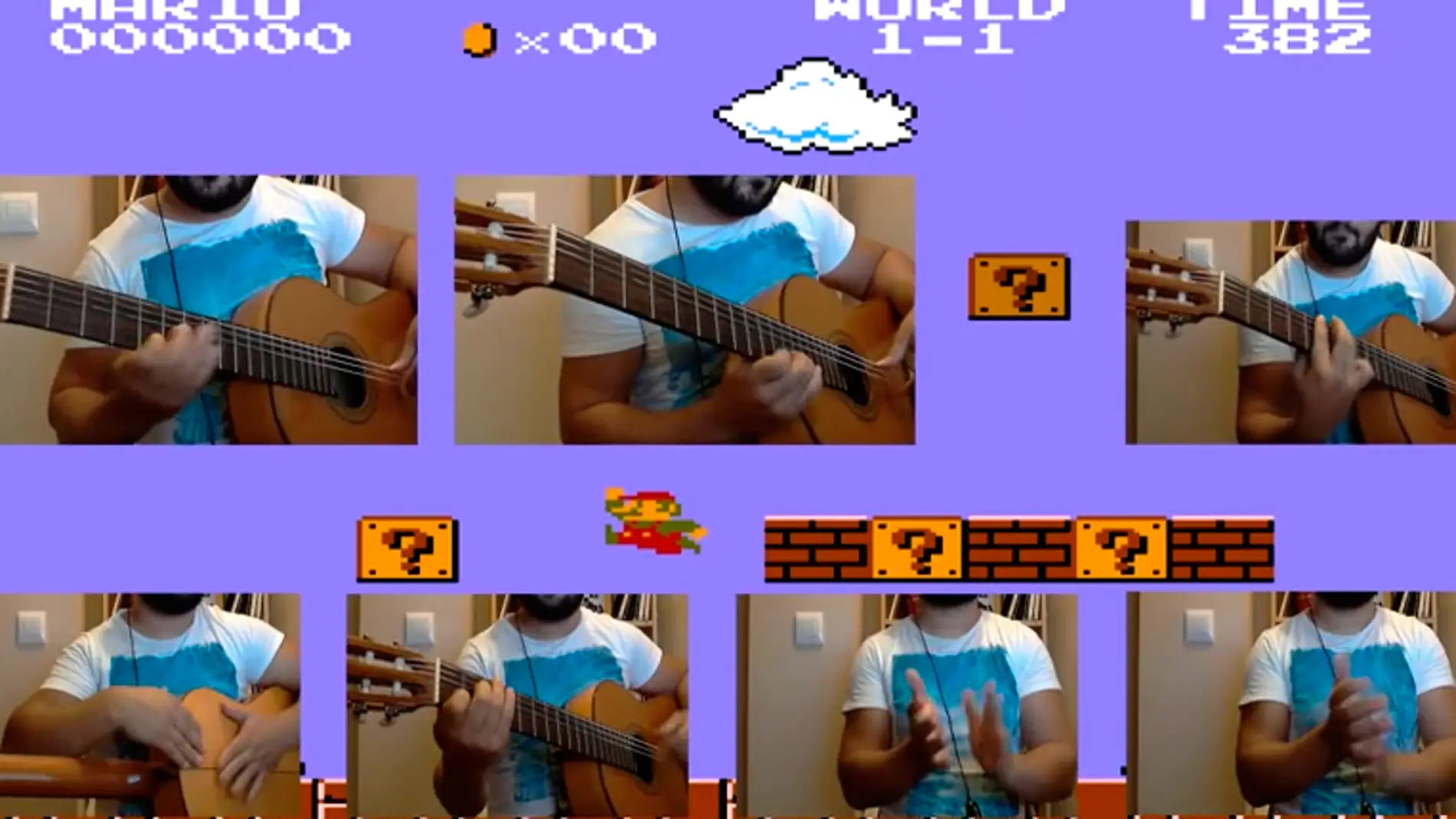 Enocguitar interpreta el tema de Super Mario