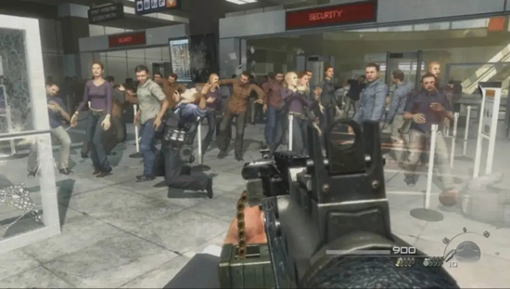 Escena polémica de Call of Duty: Modern Warfare 2. El jugador puede matar civiles