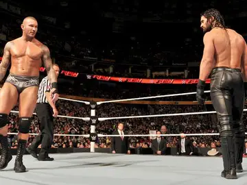 Seth Rollins y Randy Orton Seth Rollins y Randy Orton
