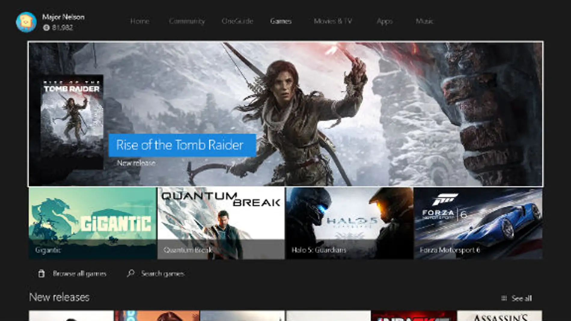 Nueva Experiencia Xbox One