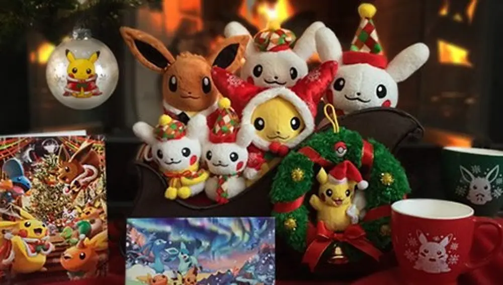 Adornos navideños de Pikachu