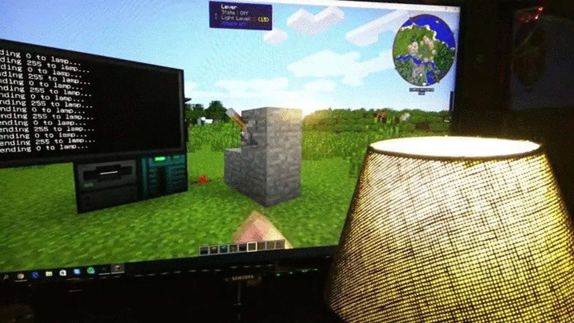 Minecraft para encender la luz