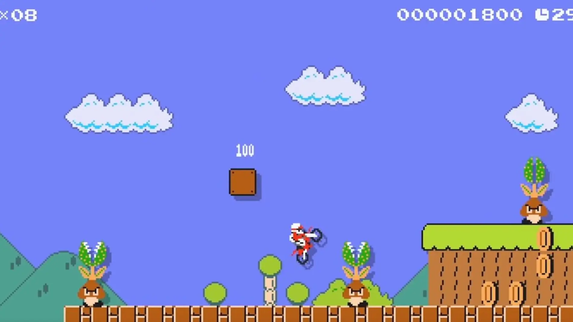 Excitebike en Super Mario Maker