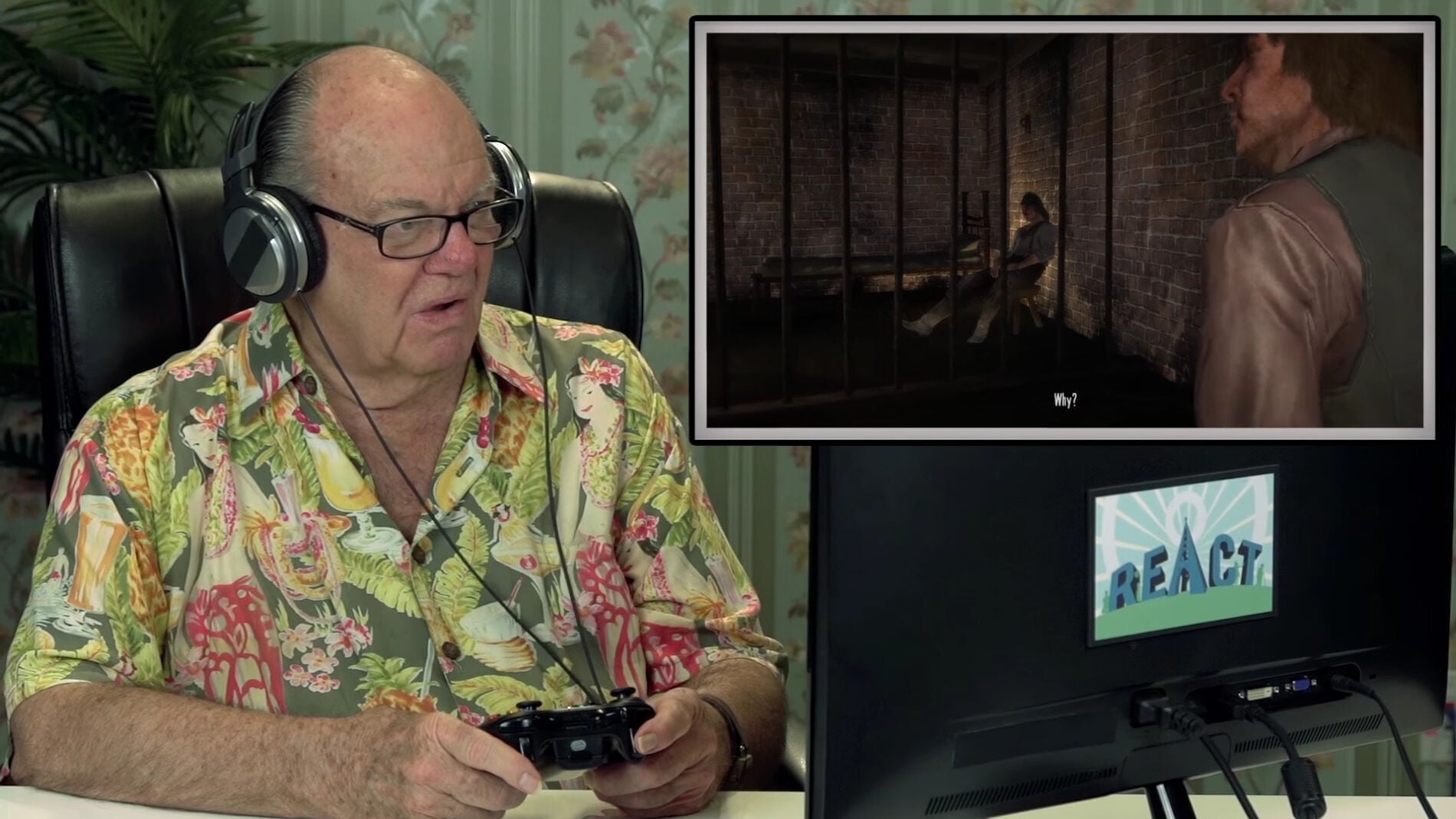 Abuelos jugando a Red Dead Redemption