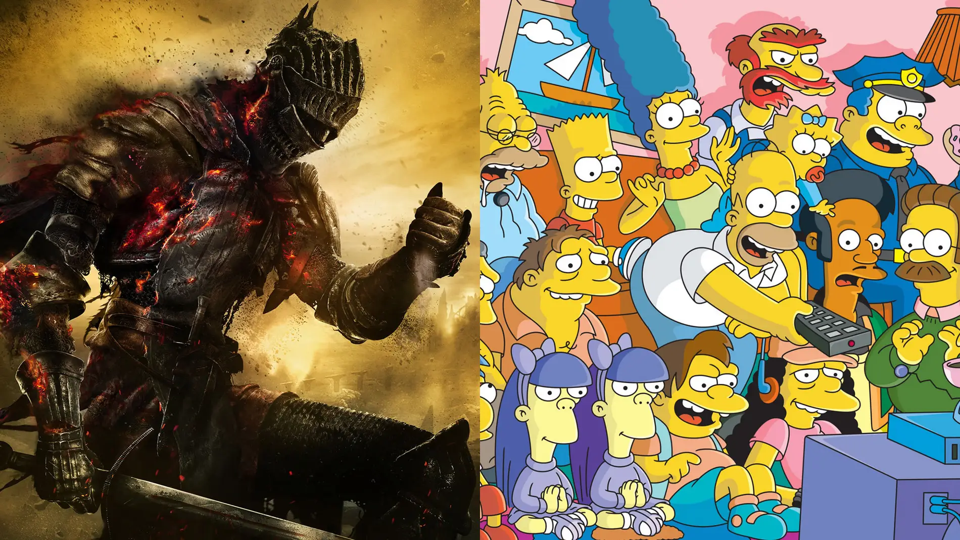 Dark Souls 3 y Los Simpson