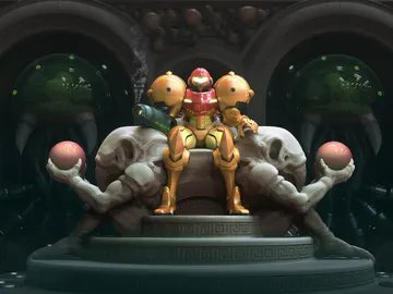 Ilustración de Metroid Ilustración de Metroid
