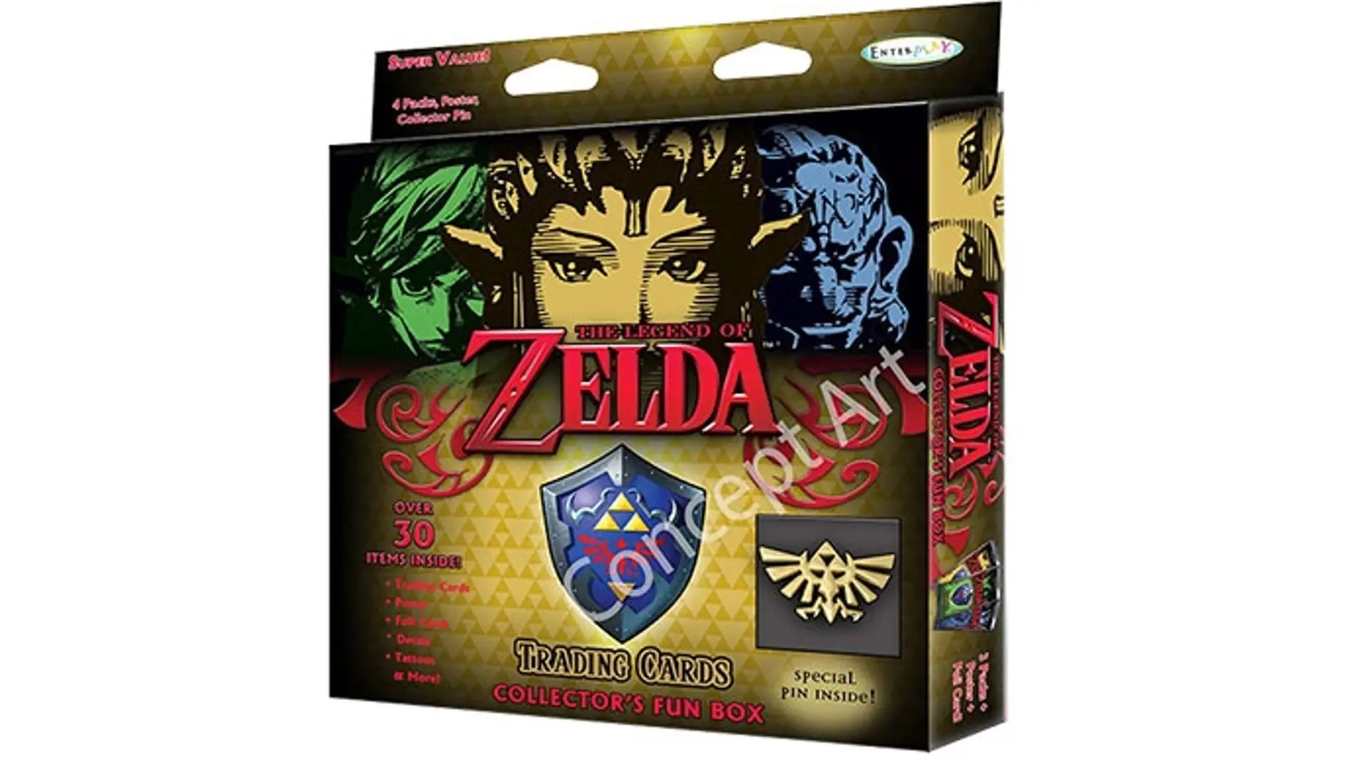 Ilustración del pack coleccionista de cartas de Zelda