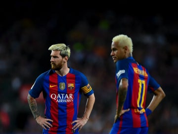 Messi y Neymar, en el Barça