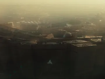 Escena de la película de Assassin's Creed, con el Vicente Calderón al fondo Escena de la película de Assassin's Creed, con el Vicente Calderón al fondo