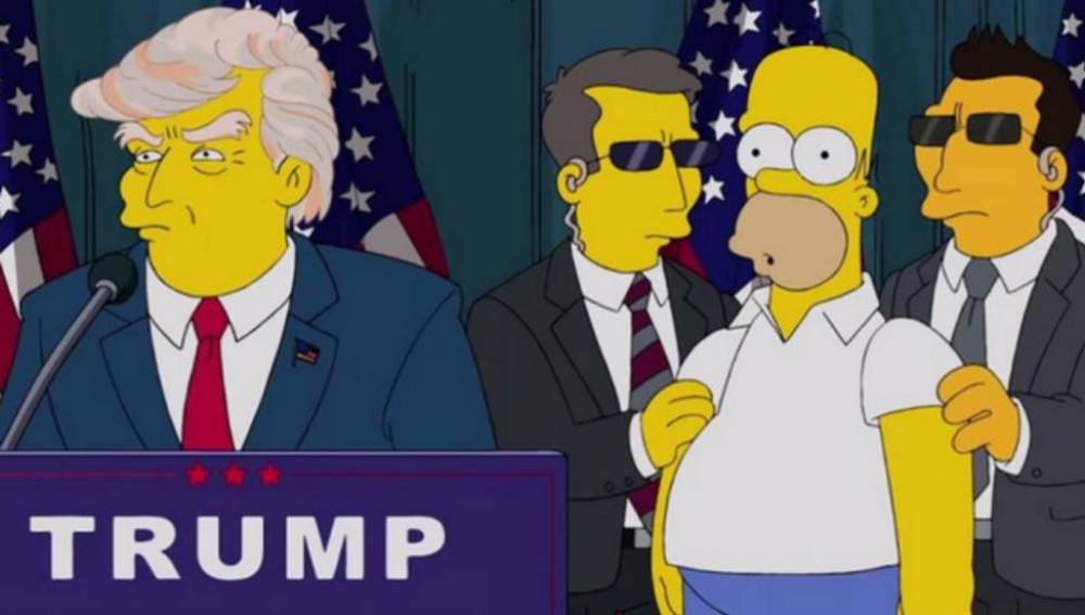 Trump en Los Simpson