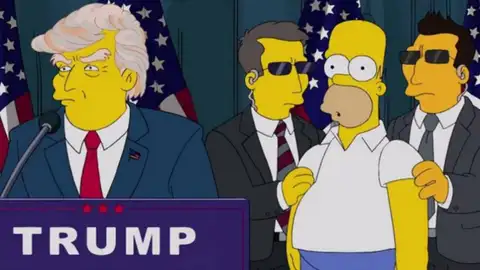 Trump en Los Simpson Trump en Los Simpson