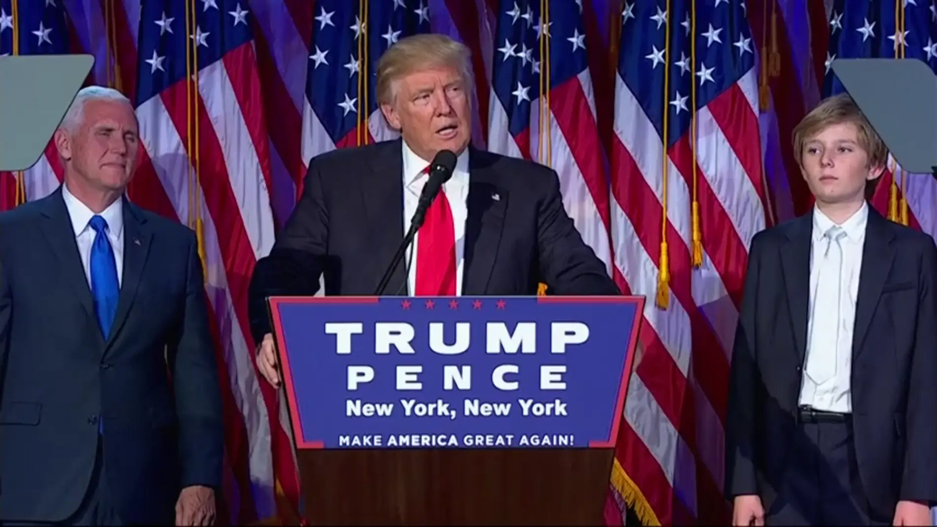 Frame 0.0 de: Discurso de Donald Trump tras su victoria