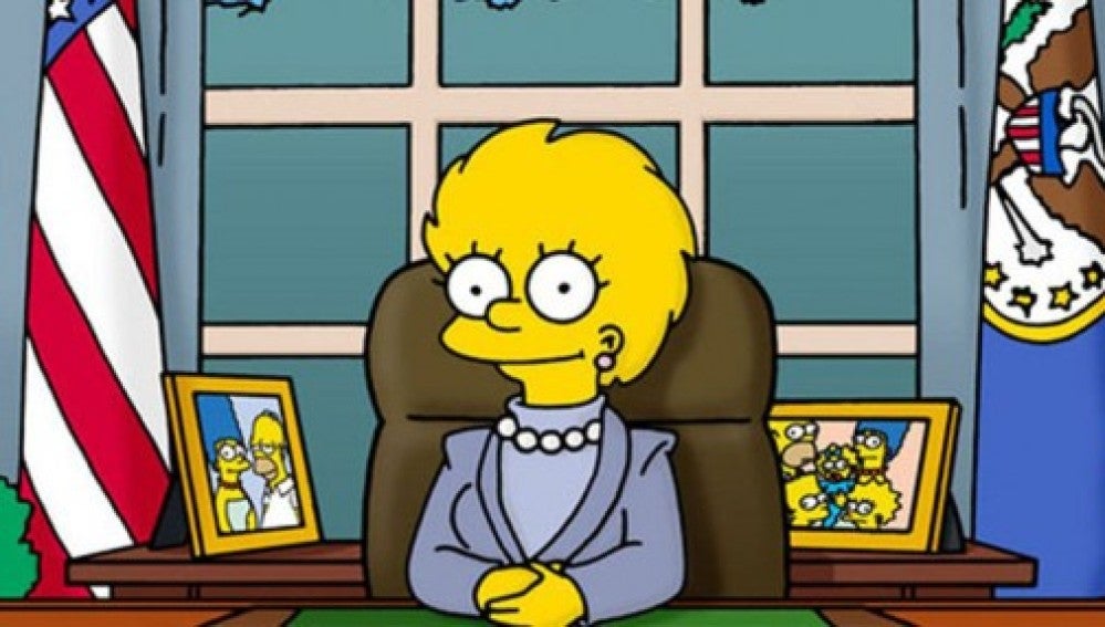 Lisa, primera presidenta de EE.UU. y sucesora de Donald Trump