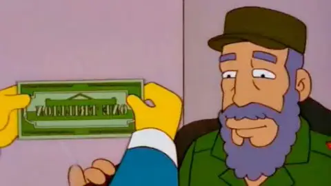 El día en que 'Los Simpson' llegaron a un trato con Fidel Castrol Los Simpson