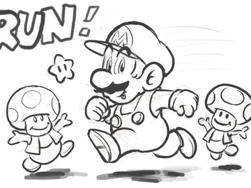 Dibujo de Super Mario Dibujo de Super Mario