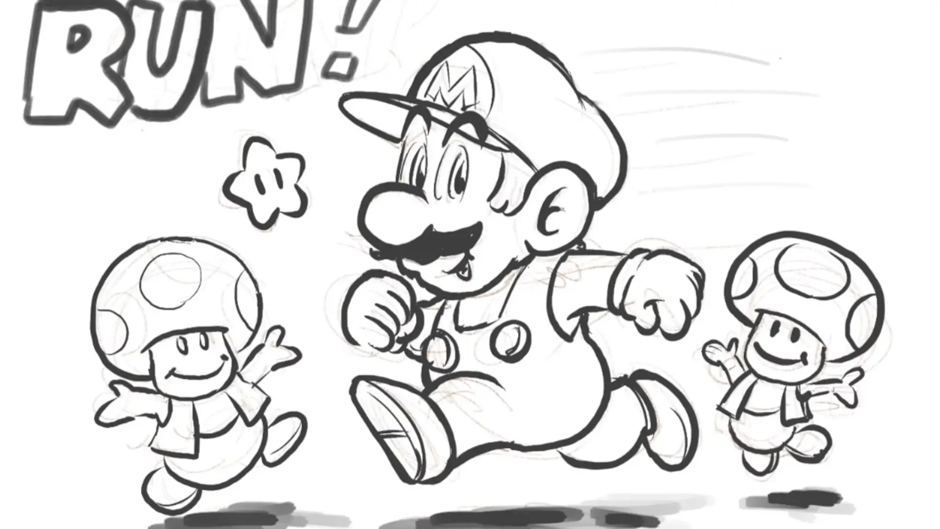 Dibujo de Super Mario