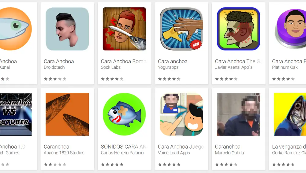 Videojuegos de &quot;Cara anchoa&quot;