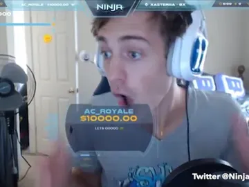 Reacción de Ninja a la donación de AC_Royale Reacción de Ninja a la donación de AC_Royale