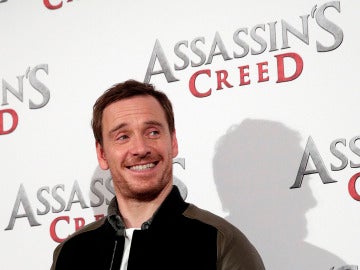 Michael Fassbender en una presentación de 'Assassin's Creed'