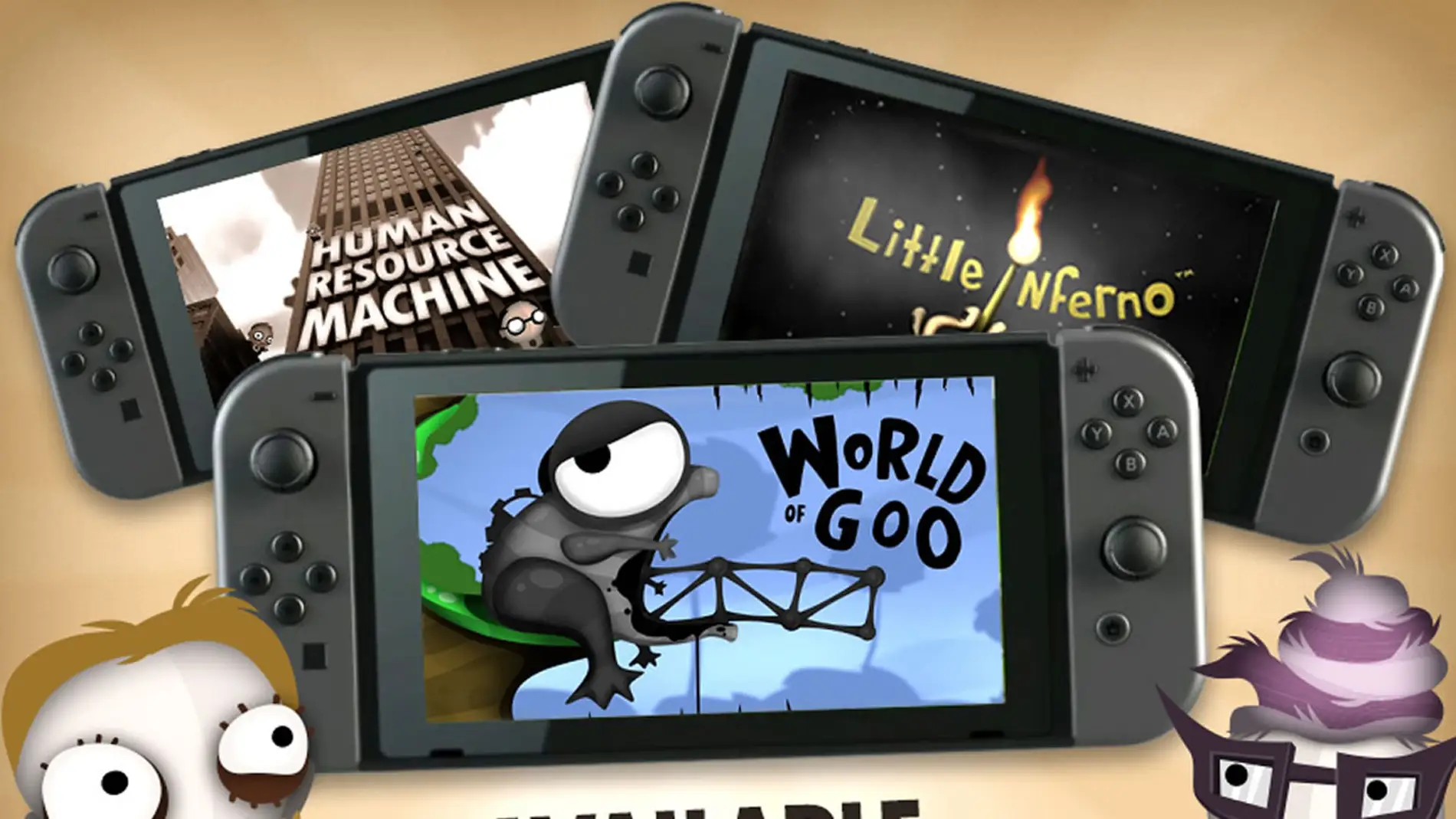 World of Goo, Little Inferno y Human Resource Machine