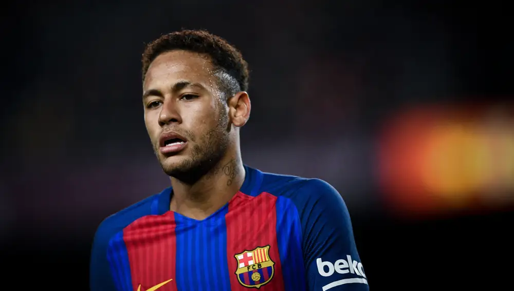 Neymar durante un partido contra el Barcelona
