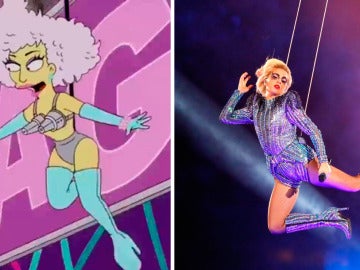 Los Simpson predicen la actuación de Lady Gaga en la Super Bowl