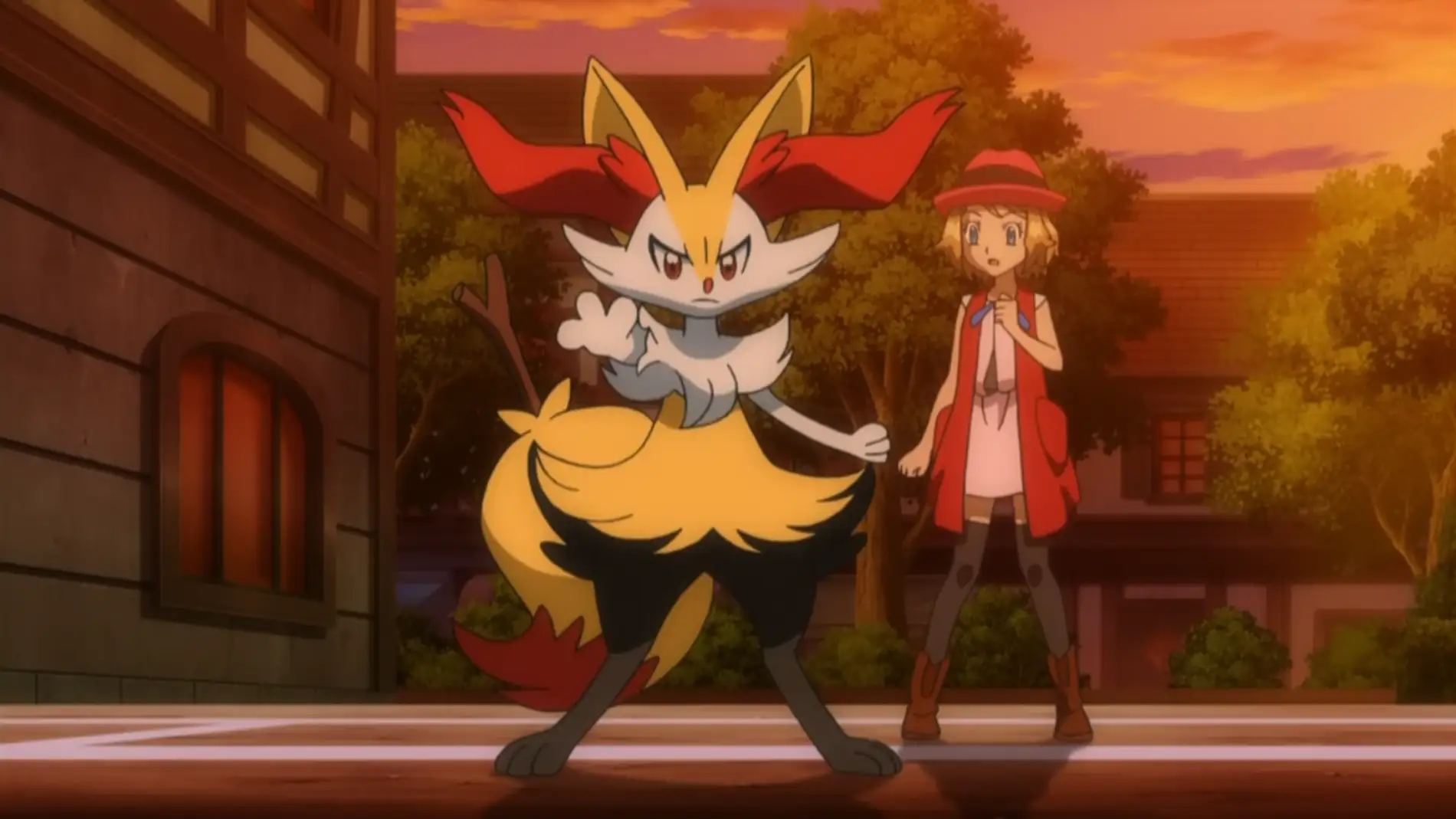 Serena y Braixen