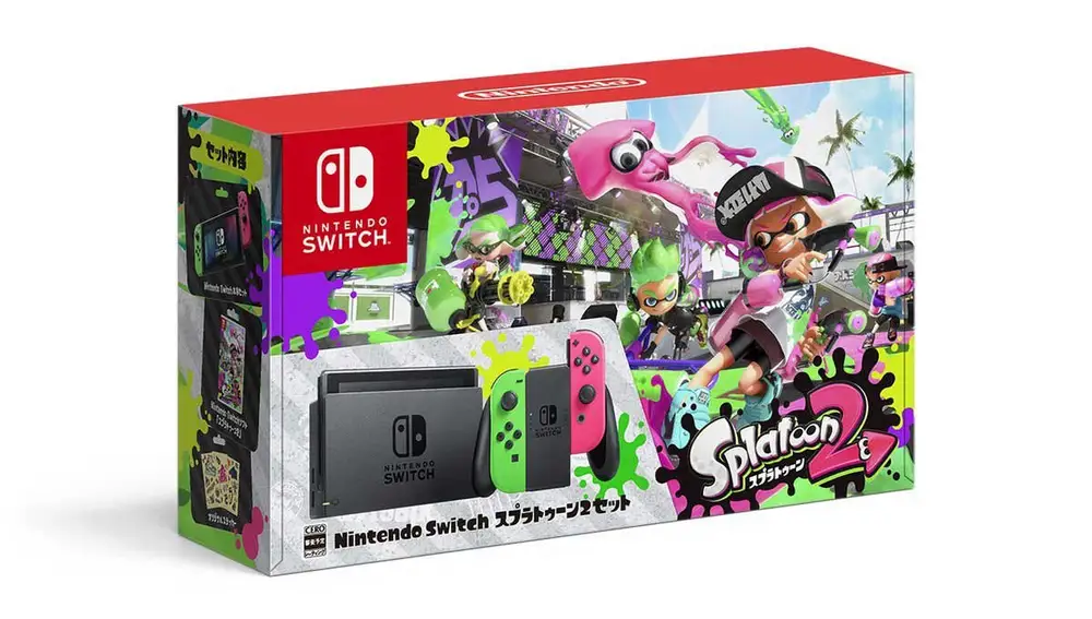 Caja de Nintendo Switch con Splatoon 2
