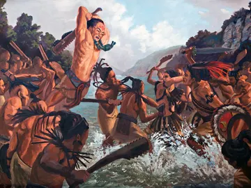 Combate entre aztecas Combate entre aztecas