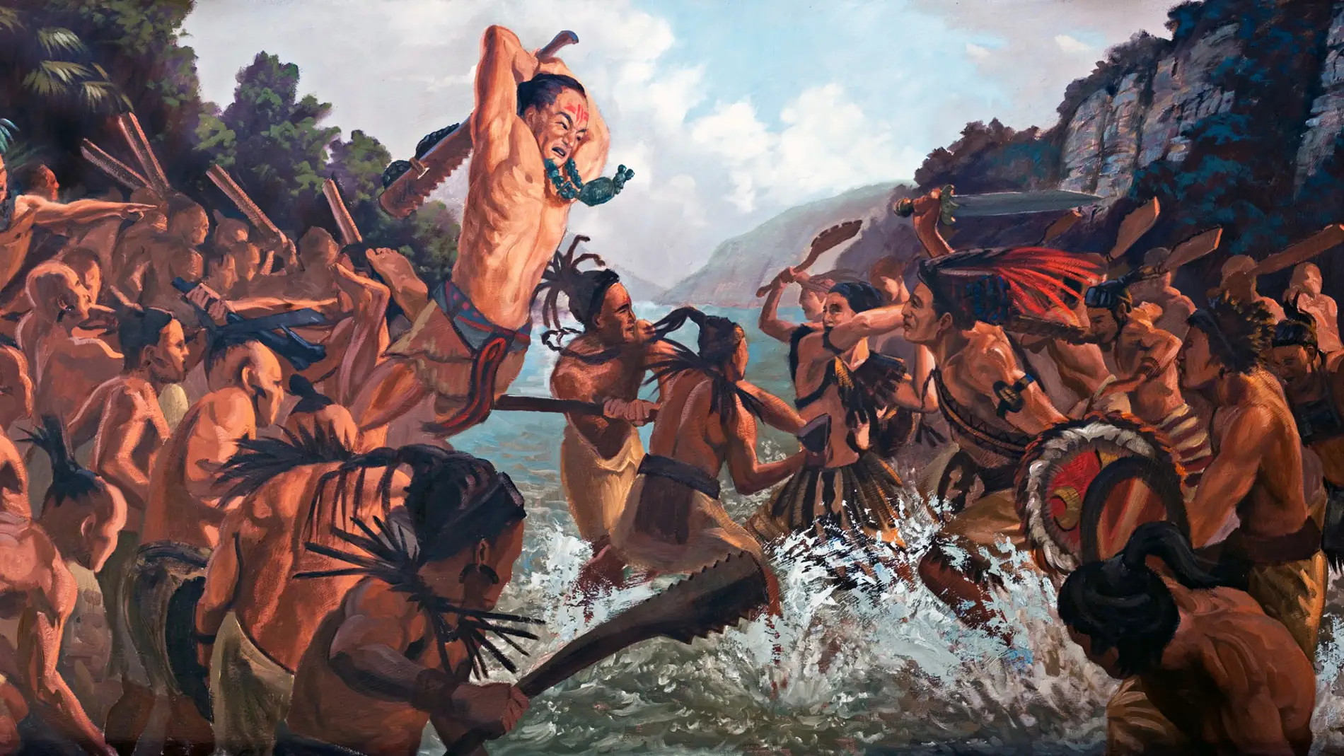 Combate entre aztecas