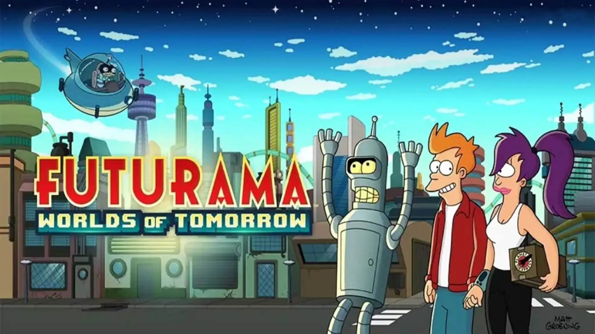 Portada del juego 'Futurama: Mundos del Mañana'