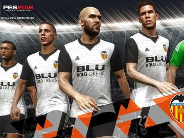 Jugadores del Valencia CF en PES 2018